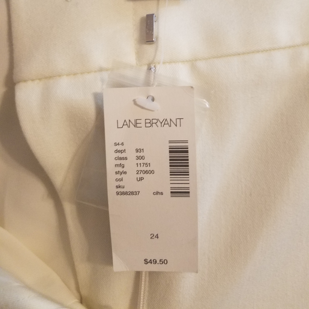 Lane Bryant White dress pants